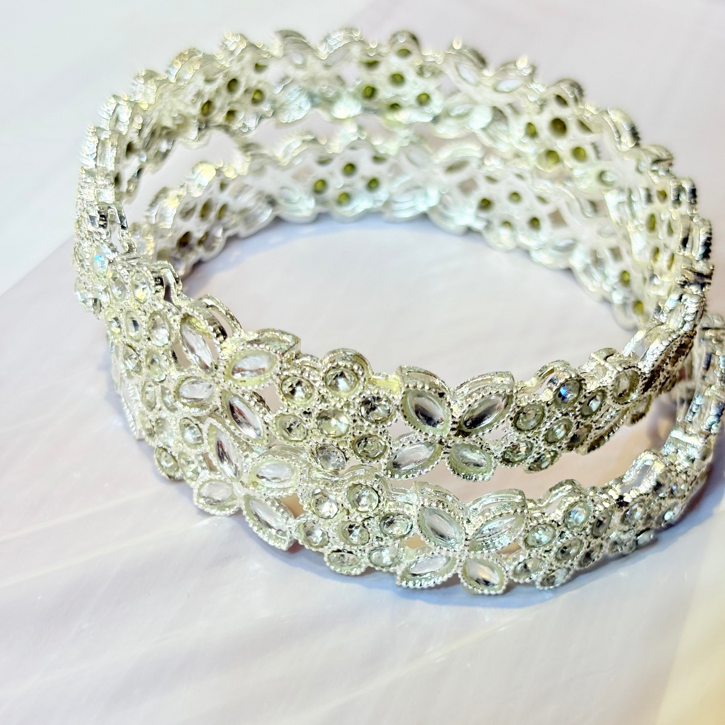 Shining Blossom Kada Bangles 🌼🌟 pack fo 2