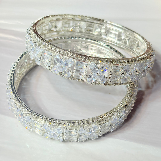crystal butterfly kada bangles 💎🌟 pack of 2